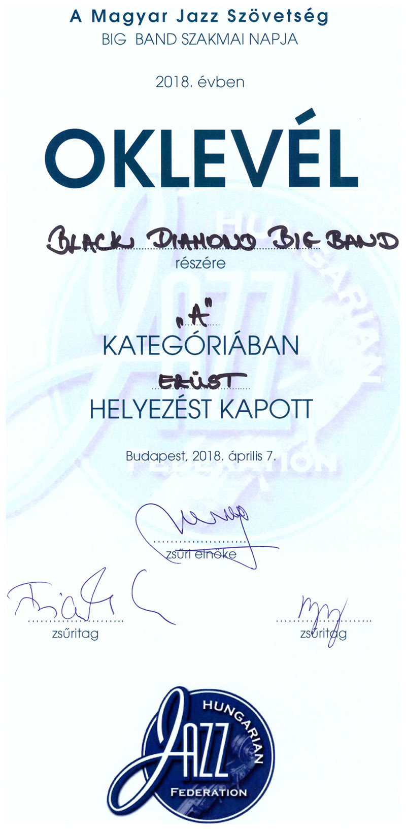 black diamond big band